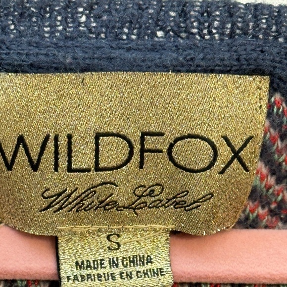 WILDFOX Whitelabel All-over Plaid Lenon Woolblend Oversized Sweater Distressed - Picture 5 of 11